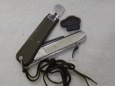 German Bund OFW Military Issue  Paratrooper Gravity Knife, w/ Marlin Spike 6" Clsoed Length