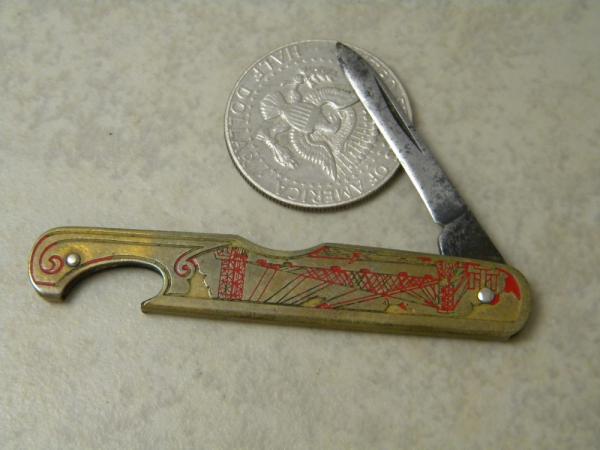 Vintage 1934 Chicago World's Fair Can Opener and Knife 