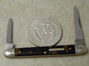 Vintage Warranted Tortoise Shell Miniature Pen Knife