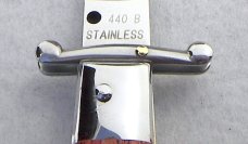  NOS 1980's EXOTIC ROSEWOOD 11" BAYONET SWING GUARD LOCK BACK MANIGO ITALY - LAST ONE