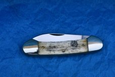 IXL Sheffield Eng. Gun Boat/Canoe Scrimshawed boat on Handle (Bone) 