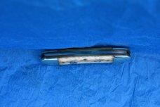 IXL Sheffield Eng. Gun Boat/Canoe Scrimshawed boat on Handle (Bone) 