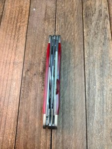 Henckels Made by Boker 4 Blade Stockman Crimson Red Rope Jigged Bone Henckels Made by Boker 4 Blade Stockman Crimson Red Rope Jigged Bone