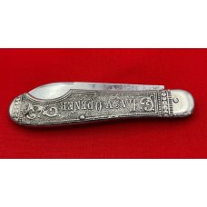 Vintage CLARK BROS GERMANY 1-Blade Easy Open Jack Folding Pocket Knife c.1895-1929 Embossed Metal Vintage CLARK BROS GERMANY 1-Blade Easy Open Jack Folding Pocket Knife c.1895-1929 Embossed Metal