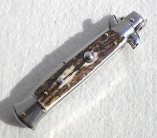 NEW FRANK BELTRAME. 9" GENUINE STAG ITALIAN STILETTO - MINT