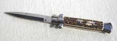NEW FRANK BELTRAME. 9" GENUINE STAG ITALIAN STILETTO - MINT