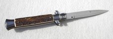 NEW FRANK BELTRAME. 9" GENUINE STAG ITALIAN STILETTO - MINT