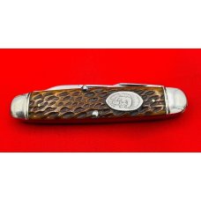 Vintage **RARE** NEW YORK KNIFE Co 4-Blade Buffalo Bill Cody Scout Folding. Pocket Knife Stag Vintage **RARE** NEW YORK KNIFE Co 4-Blade Buffalo Bill Cody Scout Folding. Pocket Knife Stag