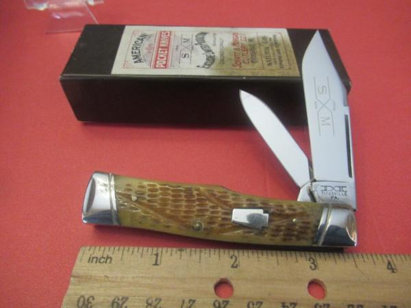 Schatt & Morgan Worm Grooved Light Brown Bone Gunstock  