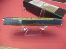 Schatt & Morgan Worm Grooved Light Brown Bone Gunstock  