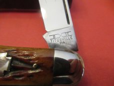 Schatt & Morgan Swell Center  Brown Bone Worm Grooved Pattern # 042176