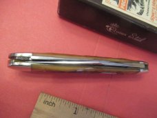 Schatt & Morgan Swell Center  Brown Bone Worm Grooved Pattern # 042176