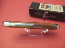 Schatt & Morgan Swell Center  Brown Bone Worm Grooved Pattern # 042176