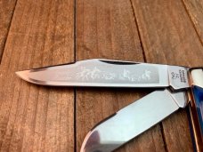 Hen and Rooster Cattle Rustler Stockman Bertram Cutlery Solingen Blue Bone Hen and Rooster Cattle Rustler Stockman Bertram Cutlery Solingen Blue Bone
