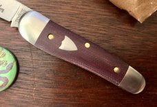 Great Eastern Cutlery Tidioute 190120 Little Rattler, Red Coral Canvas Micarta, (GEC 19), New Great Eastern Cutlery Tidioute 190120 Little Rattler, Red Coral Canvas Micarta, (GEC 19), New