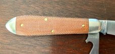 Great Eastern Cutlery Tidioute #852221CL Crown Lifter, Natural Canvas Micarta Handle, New (GEC 85) Great Eastern Cutlery Tidioute #852221CL Crown Lifter, Natural Canvas Micarta Handle, New (GEC 85)