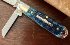 Great Eastern Cutlery Tidioute #062219 Pemberton, Dark Blue Jigged Bone Handle, New (GEC 06) Great Eastern Cutlery Tidioute #062219 Pemberton, Dark Blue Jigged Bone Handle, New (GEC 06)