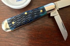 Great Eastern Cutlery Tidioute #062219 Pemberton, Dark Blue Jigged Bone Handle, New (GEC 06) Great Eastern Cutlery Tidioute #062219 Pemberton, Dark Blue Jigged Bone Handle, New (GEC 06)
