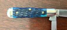 Great Eastern Cutlery Tidioute #062219 Pemberton, Dark Blue Jigged Bone Handle, New (GEC 06) Great Eastern Cutlery Tidioute #062219 Pemberton, Dark Blue Jigged Bone Handle, New (GEC 06)