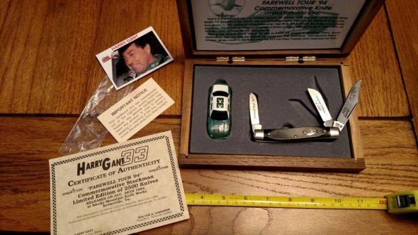 Schrade USA Old Timer 8OT Stockman Pocket Knife Harry Gant #33 In Box 1994 Nascar 
