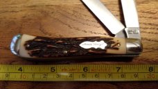 Vintage Schrade Uncle Henry 285UH U.S.A Trapper Staglon Pocket Knife MINT Vintage Schrade Uncle Henry 285UH U.S.A Trapper Staglon Pocket Knife MINT