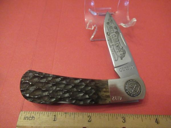Gerber  Brown Bone Folding Hunter Made for The NKCA 