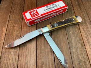 Henckels by Boker Trapper Pin Feather Jigged Fossil Ivory 