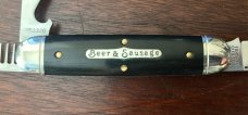 Great Eastern Cutlery Tidioute #352320 Beer & Sausage, Gabon Ebony, With Sheath, New (GEC 35) Great Eastern Cutlery Tidioute #352320 Beer & Sausage, Gabon Ebony, With Sheath, New (GEC 35)
