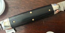 Great Eastern Cutlery Tidioute #352320 Beer & Sausage, Gabon Ebony, With Sheath, New (GEC 35) Great Eastern Cutlery Tidioute #352320 Beer & Sausage, Gabon Ebony, With Sheath, New (GEC 35)