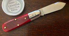 Great Eastern Cutlery Northfield #252117 Little Jack, Blood Red Saw Cut Bone Handle, New (GEC 25) Great Eastern Cutlery Northfield #252117 Little Jack, Blood Red Saw Cut Bone Handle, New (GEC 25)