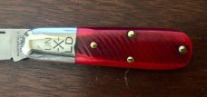 Great Eastern Cutlery Northfield #252117 Little Jack, Blood Red Saw Cut Bone Handle, New (GEC 25) Great Eastern Cutlery Northfield #252117 Little Jack, Blood Red Saw Cut Bone Handle, New (GEC 25)