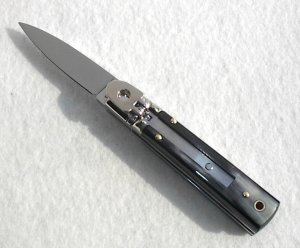 NEW A.G.A. CAMPOLIN MANIAGO ITALY CLASSIC 6" SLIMLINE LEVERLOCK GENUINE BRAZILIAN HORN