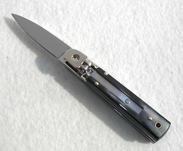 NEW A.G.A. CAMPOLIN MANIAGO ITALY CLASSIC 6" SLIMLINE LEVERLOCK GENUINE BRAZILIAN HORN