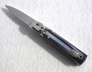 NEW A.G.A. CAMPOLIN MANIAGO ITALY CLASSIC 6" SLIMLINE LEVERLOCK GENUINE BRAZILIAN HORN