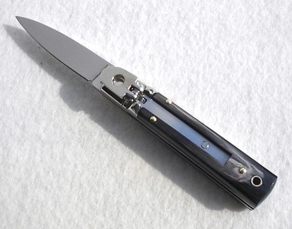 NEW A.G.A. CAMPOLIN MANIAGO ITALY CLASSIC 6" SLIMLINE LEVERLOCK GENUINE BRAZILIAN HORN