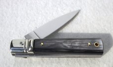 NEW A.G.A. CAMPOLIN MANIAGO ITALY CLASSIC 6" SLIMLINE LEVERLOCK GENUINE BRAZILIAN HORN