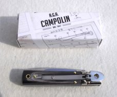 NEW A.G.A. CAMPOLIN MANIAGO ITALY CLASSIC 6" SLIMLINE LEVERLOCK GENUINE BRAZILIAN HORN