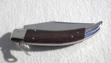 NOS A.G.A. CAMPOLIN 11" CATALANA NICKEL SILVER BOLSTERS EXCOTIC BOKOTE WOOD SCALES 