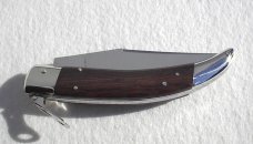 NOS A.G.A. CAMPOLIN 11" CATALANA NICKEL SILVER BOLSTERS EXCOTIC BOKOTE WOOD SCALES 