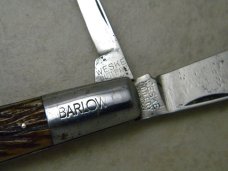 Weske Cutlery Co. Sandusky O. Jigged Bone 2 Blade Barlow Knife c.1940's