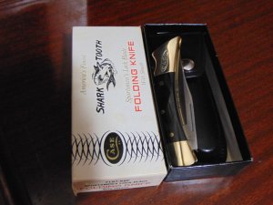 M. I. B. CASE XX 7197-SSP SPORTSMEN'S LOCK BLADE FOLDING KNIFE WITH SHEATH 1973