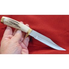 MINT 1990 KERSHAW COLLECTOR'S EDITION DAN HARRISON FIXED BLADE STAG/HORN HANDLE SET OF THREE