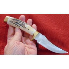 MINT 1990 KERSHAW COLLECTOR'S EDITION DAN HARRISON FIXED BLADE STAG/HORN HANDLE SET OF THREE