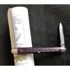 2010 - Great Eastern Cutlery (GEC) Tidioute - River Boat Gambler Knife -Deep Purple Bone - 4" 892210 2010 - Great Eastern Cutlery (GEC) Tidioute - River Boat Gambler Knife -Deep Purple Bone - 4" 892210