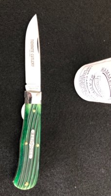 2009 - Great Eastern Cutlery (GEC) Tidioute - Tractor Green Bone Scout Knife with Liner Lock 735109 2009 - Great Eastern Cutlery (GEC) Tidioute - Tractor Green Bone Scout Knife with Liner Lock 735109