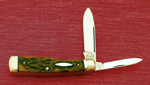 REMINGTON UMC R683 Super Pretty Brown Bone Long Pull GUNSTOCK JACK Knife 1921/1924 Vintage REMINGTON UMC R683 Super Pretty Brown Bone Long Pull GUNSTOCK JACK Knife 1921/1924 Vintage