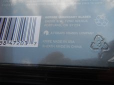 NOS/NIB Gerber 600 Folding Lock-back pocket Knife, Portland OR USA Made in the USA!!!  Camo W/Sheath
