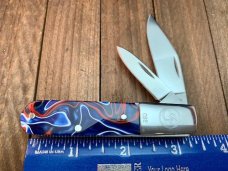 Canal Street Cutlery English Barlow Patriotic Swirl Kirinite Canal Street Cutlery English Barlow Patriotic Swirl Kirinite