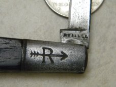 Vintage Russell Wood 1 Blade Barlow Knife