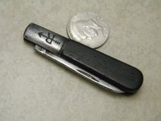 Vintage Russell Wood 1 Blade Barlow Knife